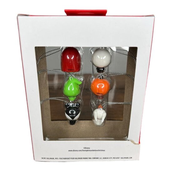 The Nightmare Before Christmas Mini Ornament Set Of 6 HALLMARK Disney NEW - Picture 3 of 5